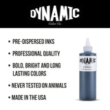 Dynamic Black Tattoo Ink - 8 oz. Bottle